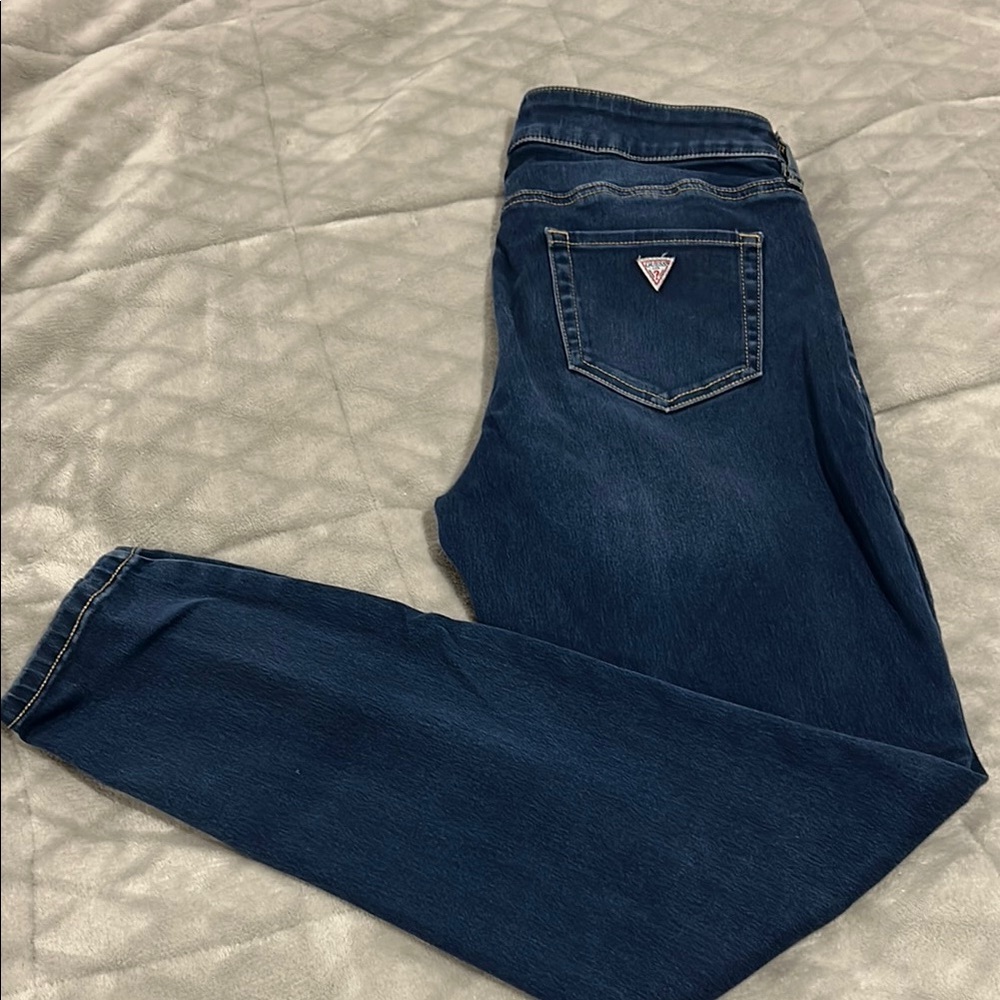 Guess High Waist Skinny Blue Jeans